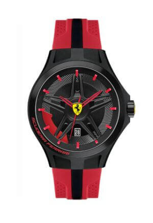 Orologio da uomo Lap TIme Black and Red di Scuderia Ferrari